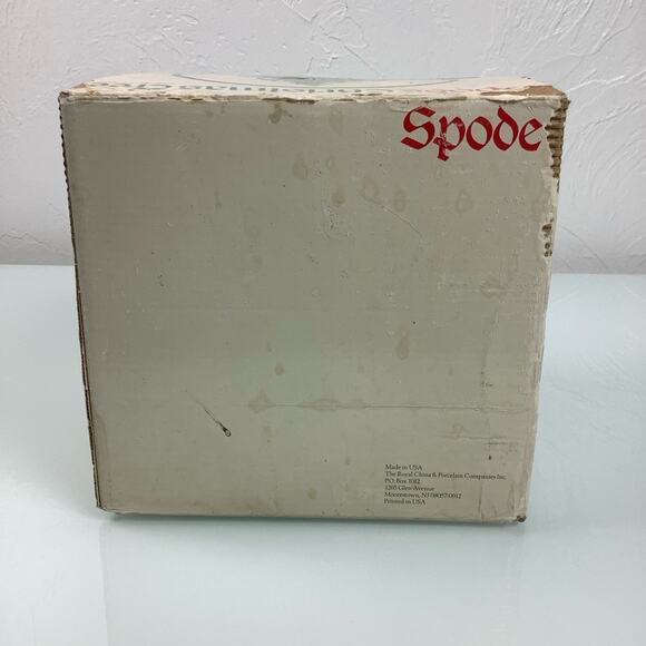 Spode Christmas tree pedestal Goblets set of 4 old stock NEW - Picture 11 of 12